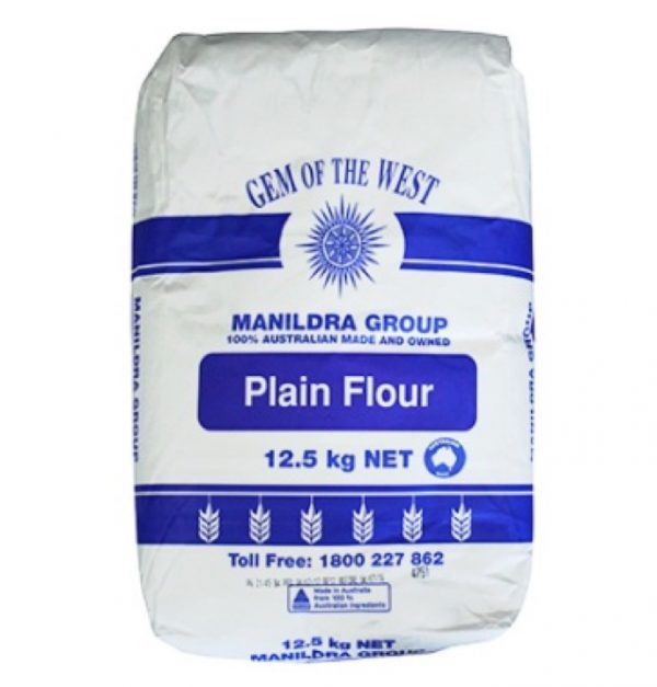 MANILDRA PLAIN FLOUR 12KG (1) - Brentcorp Foodservice & Bulk Barn